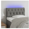 Image de Hoofdbord LED 80x7x78/88 cm stof lichtgrijs3121922