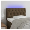Image de Hoofdbord LED 80x7x78/88 cm stof donkerbruin3121925