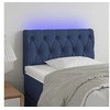 Image de Hoofdbord LED 80x7x78/88 cm stof blauw3121928