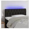 Image de Hoofdbord LED 90x7x78/88 cm stof zwart3121932