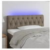 Image de Hoofdbord LED 90x7x78/88 cm stof taupe3121934
