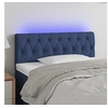 Image de Hoofdbord LED 90x7x78/88 cm stof blauw3121936