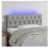 Image de Hoofdbord LED 100x7x78/88 cm stof lichtgrijs3121938