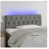 Image de Hoofdbord LED 100x7x78/88 cm stof donkergrijs3121939