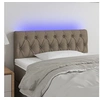 Image de Hoofdbord LED 100x7x78/88 cm stof taupe3121942