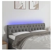 Image de Hoofdbord LED 144x7x78/88 cm stof donkergrijs3121947