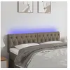Image de Hoofdbord LED 144x7x78/88 cm stof taupe3121950