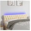 Image de Hoofdbord LED 160x7x78/88 cm stof cràmekleurig3121959