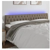 Image de Hoofdbord LED 180x7x78/88 cm stof taupe3121966