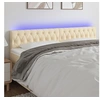 Image de Hoofdbord LED 180x7x78/88 cm stof cràmekleurig3121967