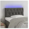 Image de Hoofdbord LED 80x7x78/88 cm fluweel donkergrijs3121979