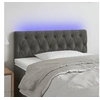 Image de Hoofdbord LED 90x7x78/88 cm fluweel donkergrijs3121985