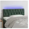 Image de Hoofdbord LED 90x7x78/88 cm fluweel donkergroen3121987