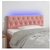 Image de Hoofdbord LED 90x7x78/88 cm fluweel roze3121989