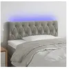 Image de Hoofdbord LED 100x7x78/88 cm fluweel lichtgrijs3121990
