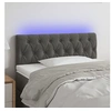 Image de Hoofdbord LED 100x7x78/88 cm fluweel donkergrijs3121991