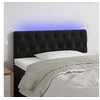 Image de Hoofdbord LED 100x7x78/88 cm fluweel zwart3121992
