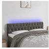 Image de Hoofdbord LED 144x7x78/88 cm fluweel donkergrijs3121997