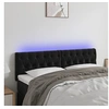 Image de Hoofdbord LED 144x7x78/88 cm fluweel zwart3121998