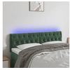 Image de Hoofdbord LED 144x7x78/88 cm fluweel donkergroen3121999