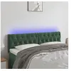 Image de Hoofdbord LED 160x7x78/88 cm fluweel donkergroen3122005