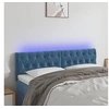 Image de Hoofdbord LED 160x7x78/88 cm fluweel donkerblauw3122006