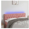Image de Hoofdbord LED 160x7x78/88 cm fluweel roze3122007