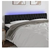 Image de Hoofdbord LED 180x7x78/88 cm fluweel zwart3122010