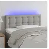 Image de Hoofdbord LED 80x5x78/88 cm stof lichtgrijs3122020