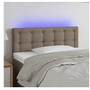 Image de Hoofdbord LED 80x5x78/88 cm stof taupe3122024
