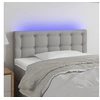 Image de Hoofdbord LED 100x5x78/88 cm stof lichtgrijs3122036