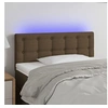 Image de Hoofdbord LED 100x5x78/88 cm stof donkerbruin3122039