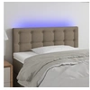 Image de Hoofdbord LED 100x5x78/88 cm stof taupe3122040