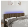 Image de Hoofdbord LED 144x5x78/88 cm stof donkerbruin3122047