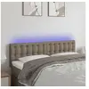 Image de Hoofdbord LED 144x5x78/88 cm stof taupe3122048