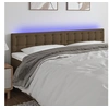 Image de Hoofdbord LED 160x5x78/88 cm stof donkerbruin3122055
