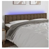 Image de Hoofdbord LED 200x5x78/88 cm stof donkerbruin3122071