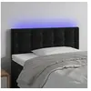 Image de Hoofdbord LED 80x5x78/88 cm fluweel zwart3122078