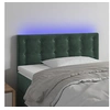 Image de Hoofdbord LED 80x5x78/88 cm fluweel donkergroen3122079