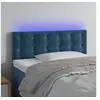Image de Hoofdbord LED 80x5x78/88 cm fluweel donkerblauw3122080