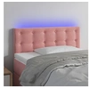 Image de Hoofdbord LED 80x5x78/88 cm fluweel roze 3122081