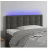 Image de Hoofdbord LED 90x5x78/88 cm fluweel donkergrijs 3122083