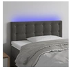 Image de Hoofdbord LED 100x5x78/88 cm fluweel donkergrijs3122089