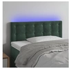 Image de Hoofdbord LED 100x5x78/88 cm fluweel donkergroen3122091