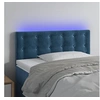 Image de Hoofdbord LED 100x5x78/88 cm fluweel donkerblauw3122092