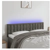 Image de Hoofdbord LED 144x5x78/88 cm fluweel donkergrijs3122095