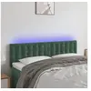 Image de Hoofdbord LED 144x5x78/88 cm fluweel donkergroen3122097