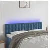 Image de Hoofdbord LED 144x5x78/88 cm fluweel donkerblauw3122098