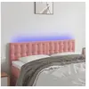 Image de Tête de lit à LED Rose 144x5x78 88 cm Velours