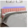 Image de Hoofdbord LED 180x5x78/88 cm fluweel roze3122111